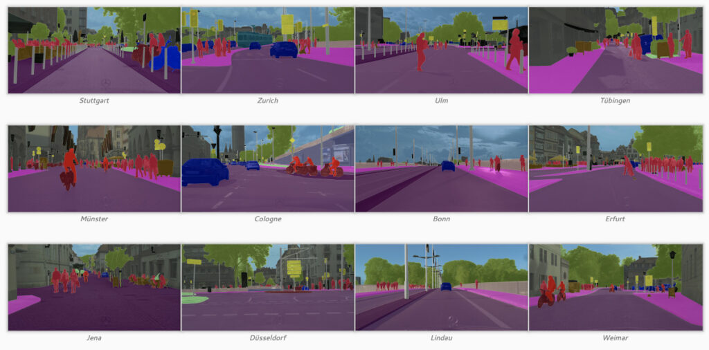 Cityscapses データセット サンプル画像
